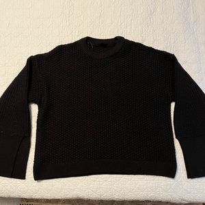 Topshop wide sleeve sweater black size 8